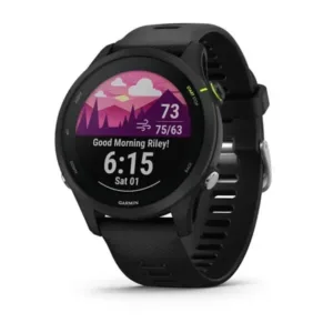 Relógio Monitor Cardíaco Garmin Forerunner 255 Music Preto
