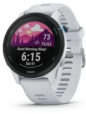 Relógio Monitor Cardíaco Garmin Forerunner 255 Music Branco