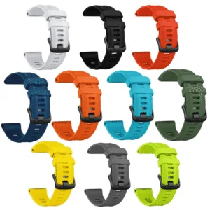 Pulseira de Silicone Cor Única 22mm Garmin Forerunner 965/955/945/935/745